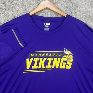 Minnesota Vikings Mens 3XL Long Sleeve Purple Shirt NFL Football‎ Team Apparel